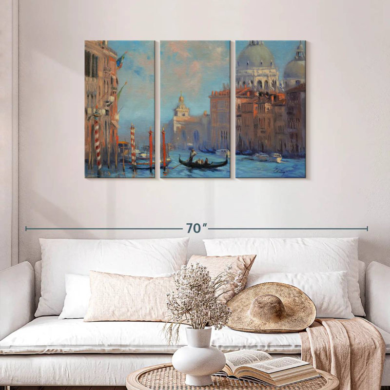 Nicci, grand canal emblématique de Venise, H 28 po x l 45 po