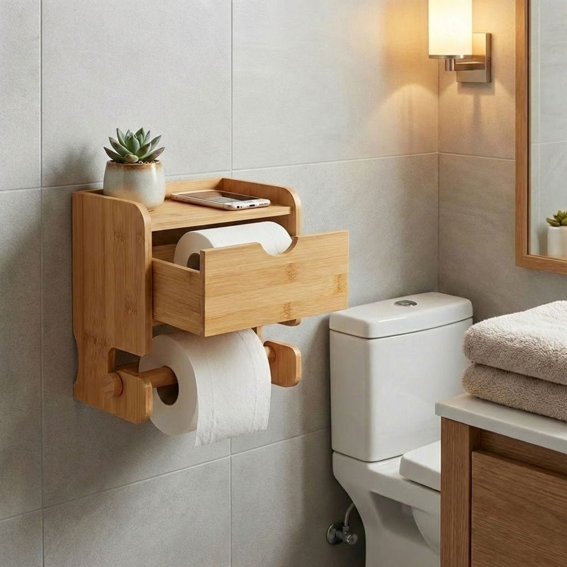 Toilet Paper Holder With Storage