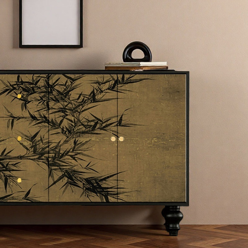 Armoire à tiroir rétro avec encre en bambou