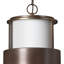 Saturn Bronze 1 -Bulb 21.3" H Mains only Outdoor Hanging Lantern-1031191441-1031191404