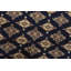 Tapis oriental noué à la main en laine bleu 4 pi 2 po x 6 pi Bokhara Jaldar