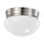 12 W - 7 po - Luminaire encastré à DEL - 3000 K - à intensité variable - Nickel brossé - Verre givré