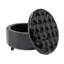 Repose-pieds rond en similicuir Kody-215156234