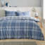 Kelso Check Reversible Duvet Cover Set-114324204-119568605