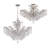 Weekes 6 - Light Glass Empire Chandelier-20319661-20319660