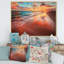 Coucher de soleil sur un rivage de l'océan II - photographie sur toile-67442656-67442648
