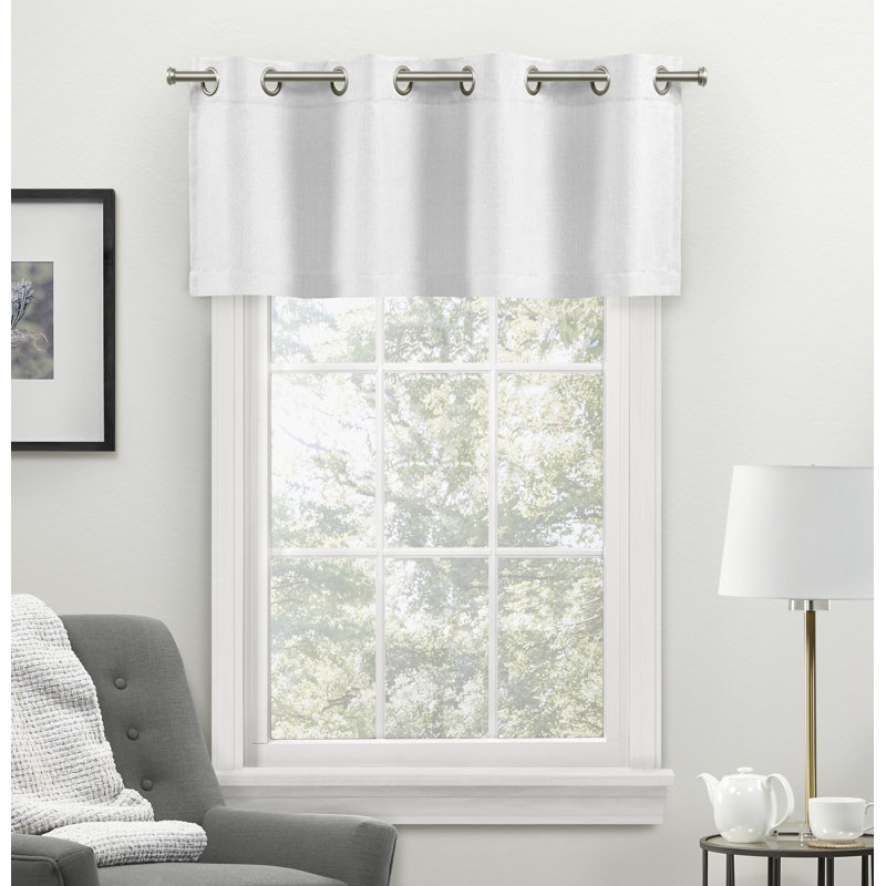 Jianyu Tailored Window Valance, White