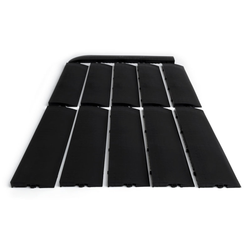 Ensemble de bordures de transition Big Floor, bordure de garage modulaire durable emboîtable