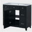 Ensemble de meuble-lavabo 36 po avec lavabo à cuve simple et lavabo à fermeture en douceur 36 po