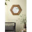 Miroir hexagonal 18,5 "x 18,5" avec cadre en bois naturel-845249993