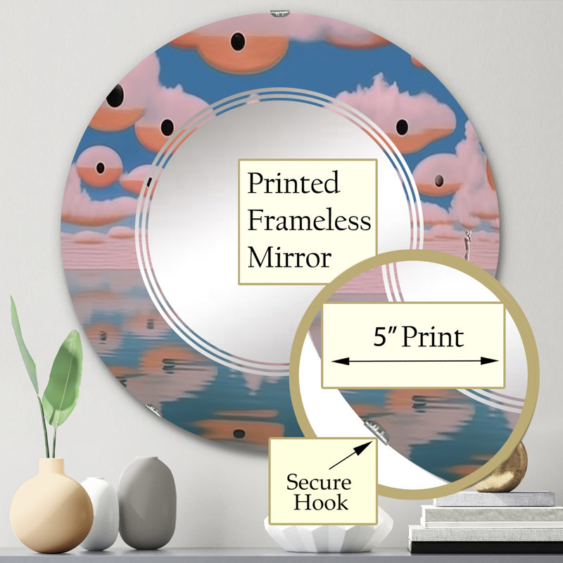 Miroir mural Dulcet, 24 po x 24 po