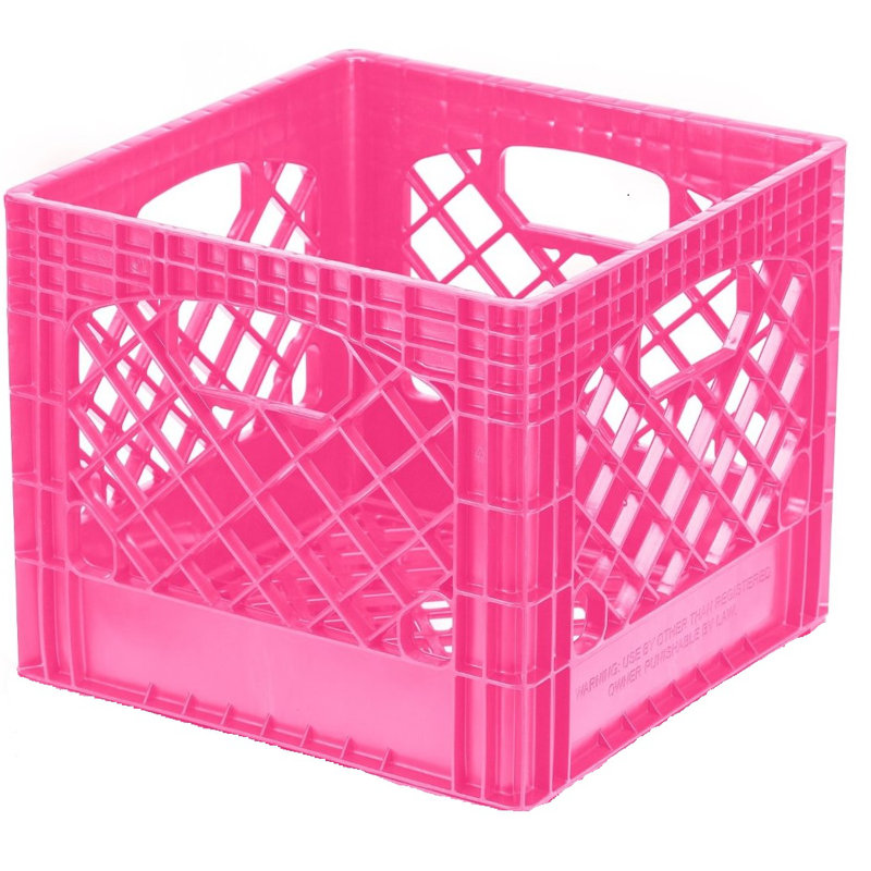 Ensemble de caisses en plastique pour le lait classiques, Bleu, H 11 po x l 12 po x P 12 po
