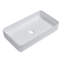 Lavabo rectangulaire en céramique Sleek