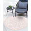 Tapis intérieur / extérieur en polypropylène tissé à la machine rose / beige-566948801