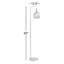 Lampe de travail sur pied en chrome 60 po Briant