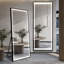 Miroir à DEL complet pour le corps: miroir de luxe moderne avec lumières, 65 po X 21 po-1123874861