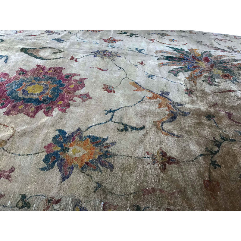 Hand-Knotted Silk IVORY Area Rug