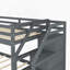 Lit superposé avec lit gigogne et rangement avec escalier SKU: LPAAE-531204926