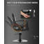  Fauteuil de salon pivotant surdimensionné à 360 degrés, fauteuil de coiffeur inclinable robuste à pompe hydraulique-498236475