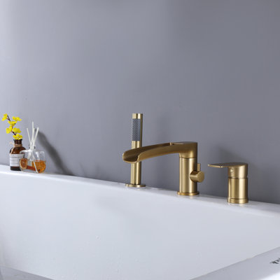 1 Handle Deck Roman Tub Faucet with Diverter