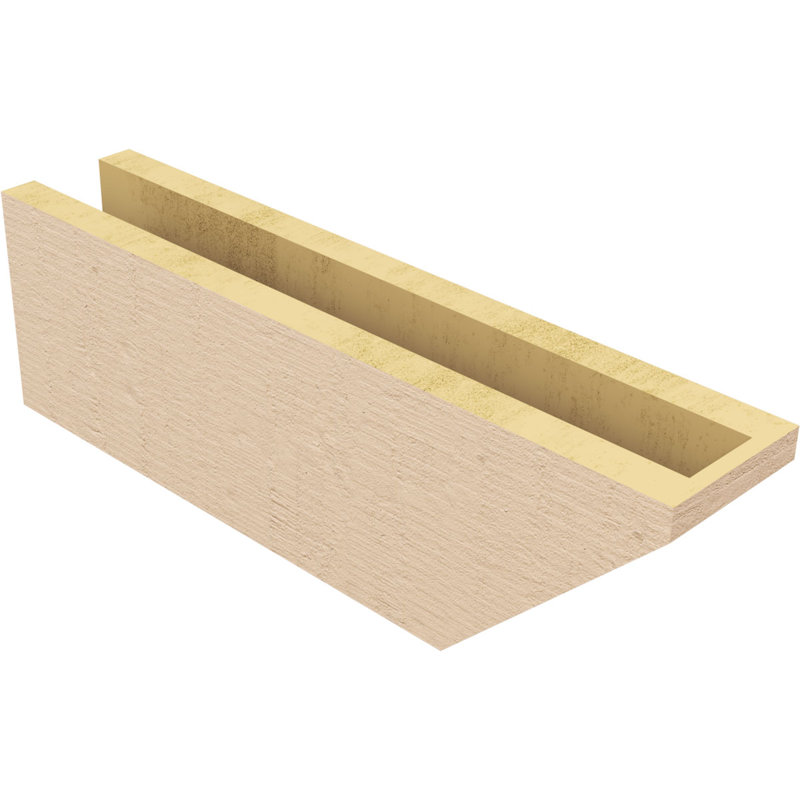 Queue de chevron Concord Woodgrain TimberThane, brun clair apprêté, H 7 po x l 23 po x P 9 po