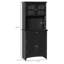 Buffet, armoire de cuisine, armoire noire-1945032448