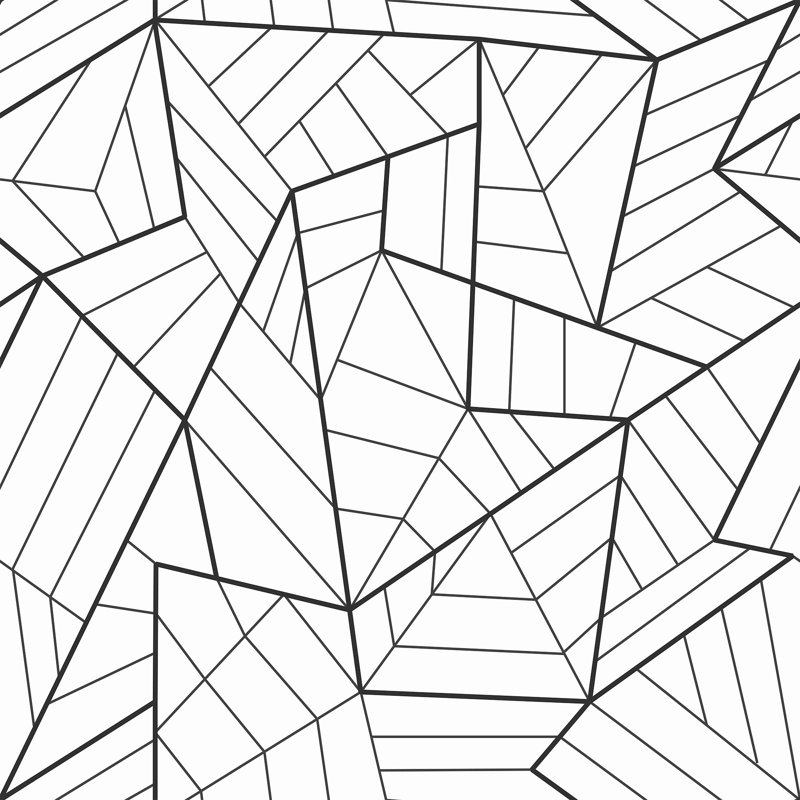 Panneau de papier peint amovible Varya Lines, L 126 po x l 24 po