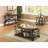 2-Shelf Glass Top Coffee Table