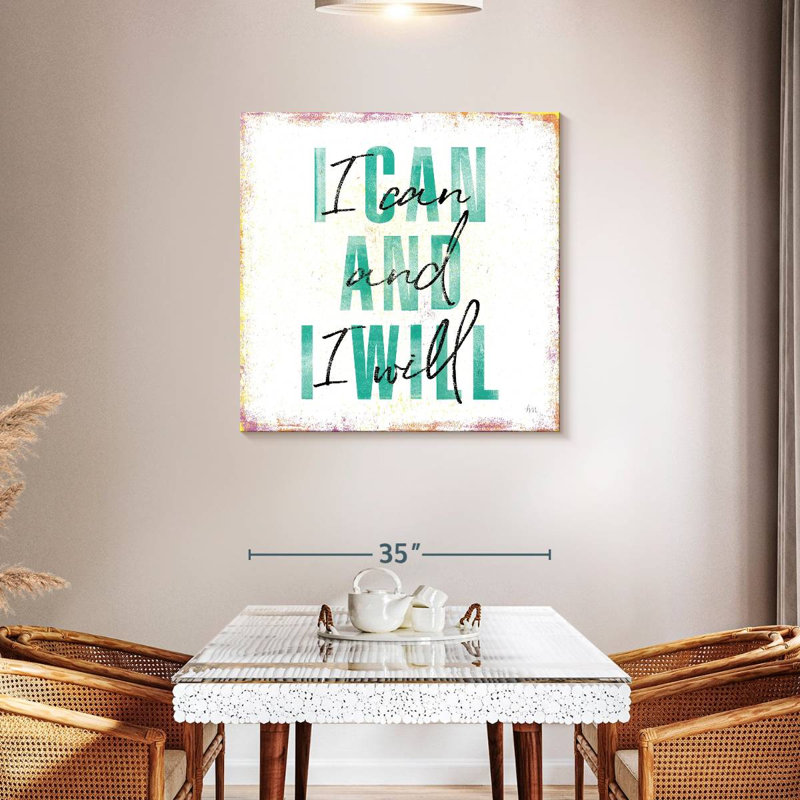 Tergel I Can And I Will, H 36 po x l 36 po