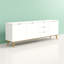 Odacia 200 Cm Wide 3 Drawer Sideboard