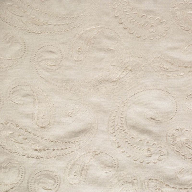 Wesco Paisley Parade Fabric, Ivory
