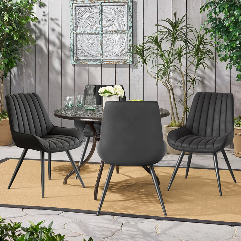 Chaise de salle à manger moderne, Noir