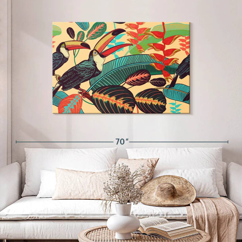 Brampt Exotic Toucans, 30'' H x 45'' W