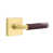 Satin Brass/Rosso Levanto Marble