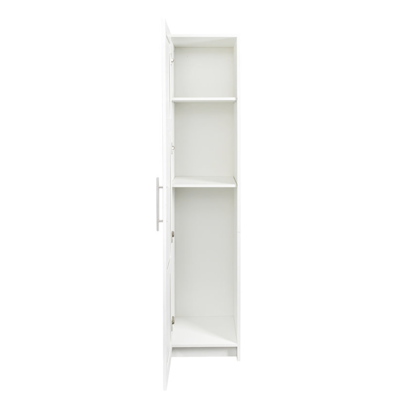 70.87" Tall Narrow Storage Bathroom Cabinet With 3 Adjustable Shelves For Living Room/Kitchen/Laundry/Bedroom, White