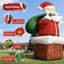 Décoration de Noël gonflable pour père Noël avec soufflerie, fête des fêtes et événements Wellcomer-885042023