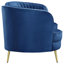 Causeuse capitonnée bleue-36836877