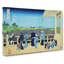View of Mt. Fuji from Sazai Hall by Katsushika Hokusai - Wrapped Canvas-55369989