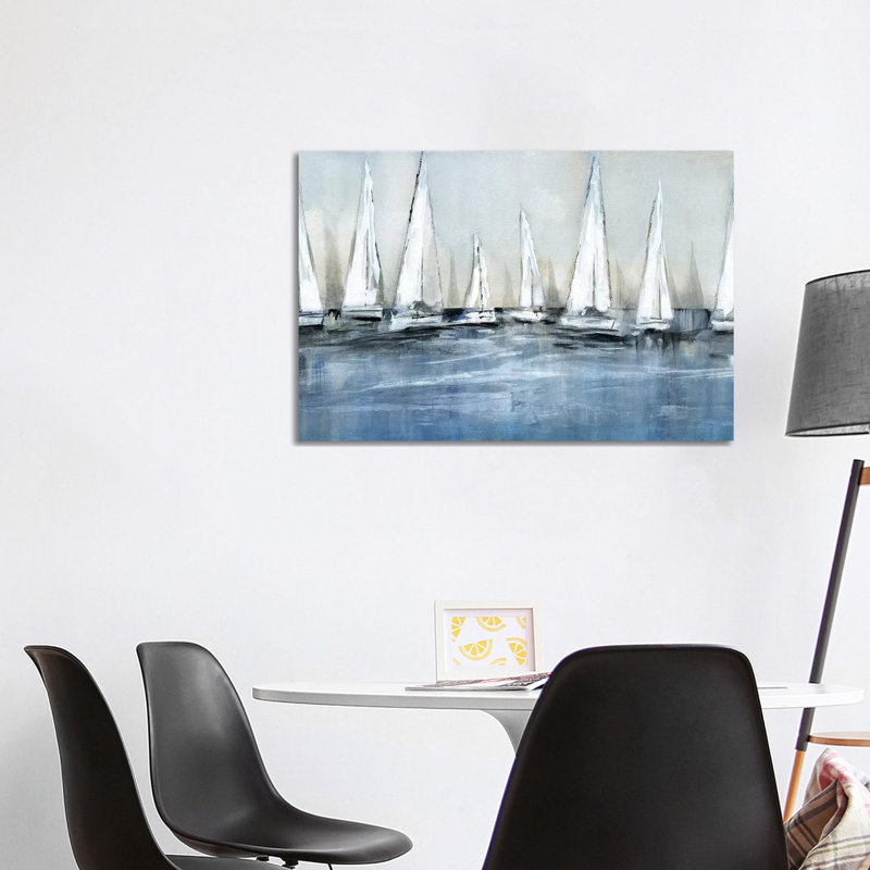 «Waiting for the Sun» par Susan Jill - reproduction d'art, Toile tendue, Pas de tapis, H 26 po x l 40 po x 1,5 po