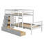 Loft Bunk Bed With Drawers And Ladder-105763507