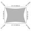 Toile d'ombrage rectangulaire 10 'x 13'-70376630