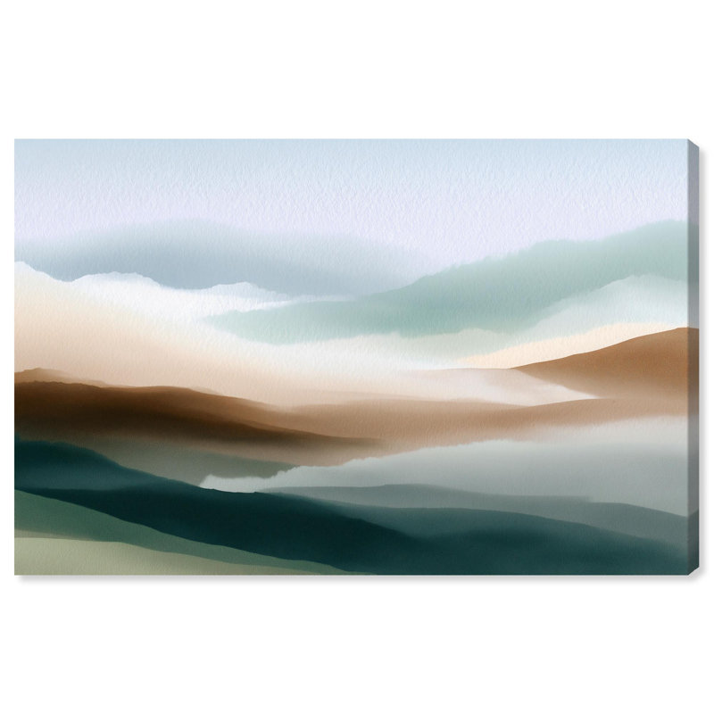 Nuance of the Range I, art abstrait sur toile , Toile tendue, H 10 po x l 10 po