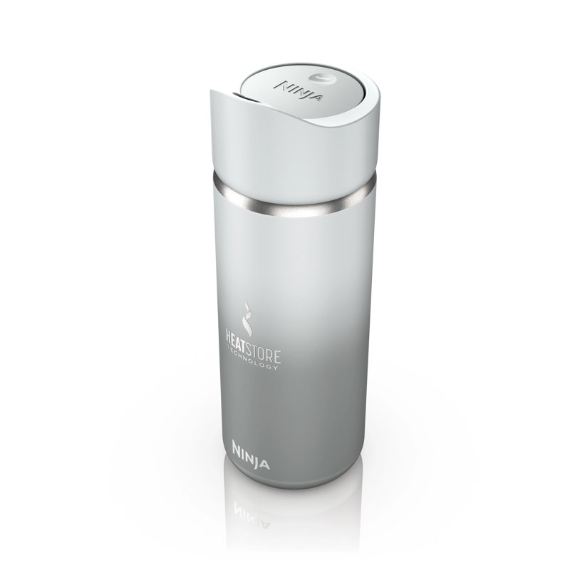 Ninja Sip Perfect Travel Mug, Brings Hot Drinks to Sippable Temperature in Minutes, Stainless Steel, Leak Proof, Dishwasher Safe, Metal Insulated Tumbler