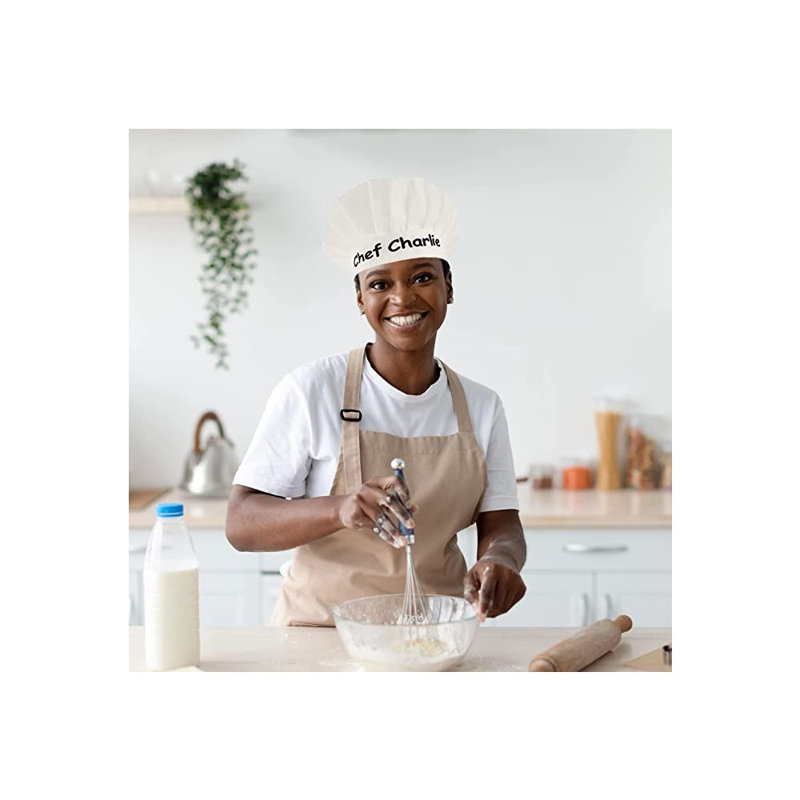 No Pattern Chef Hat, White, Yes