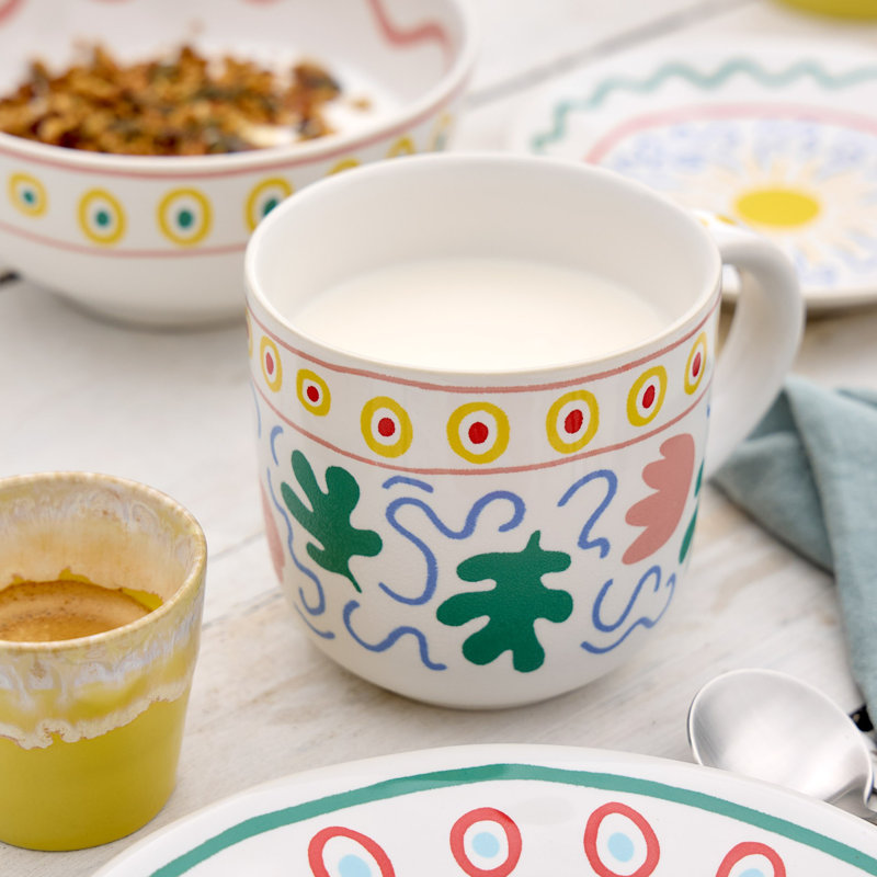 Summer Bliss Handmade Stoneware Coffee Mug
