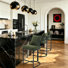 26'' Boucle Counter Stools With Backrest & Metal Frame, Modern Upholstered Bar Chairs For Kitchen Island