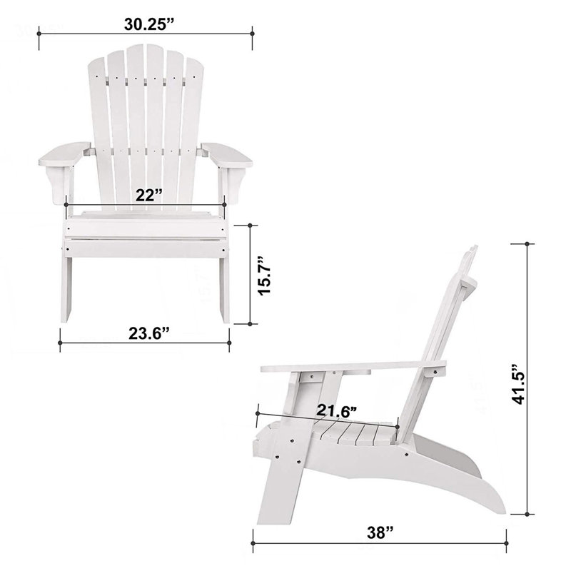 Chaise Adirondack en polystyrène