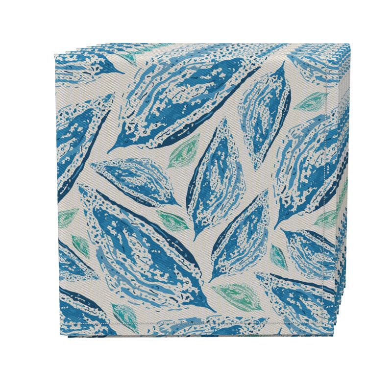 Cotton Twill Abstract Square Napkin