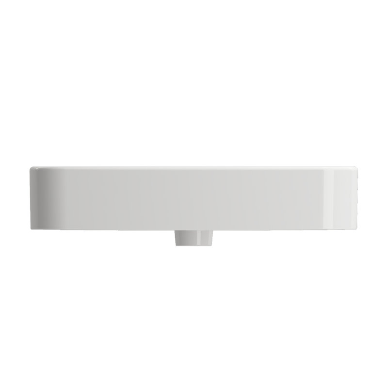 Parma 25.59'' L Bathroom Sink, White, Single-Hole