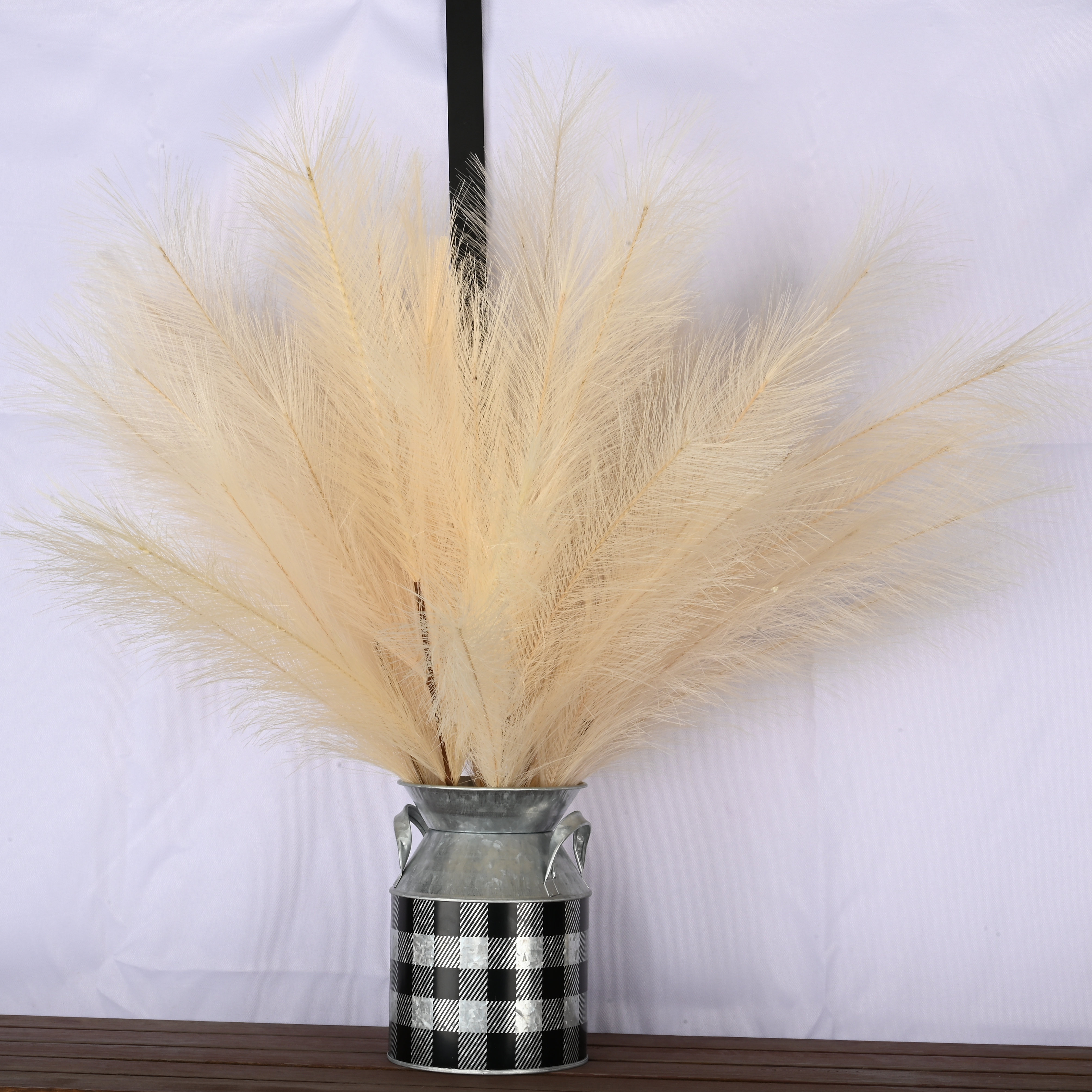 Primrue 47'' Faux Pampas Grass Grass in Decorative Vase